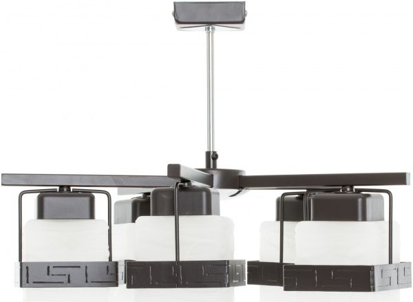 Люстра стельова Luminex Ecos 5xE27 білий/чорний хром 4425 