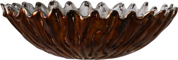 Фруктовница коричневая стеклянная Royal 42 см Antonio Tammaro