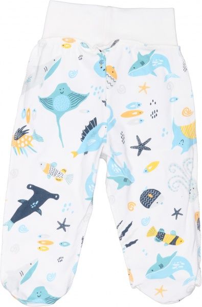 Ползунки ТМ Софія Atlantic р.56 молочныйс рисунком 212156 