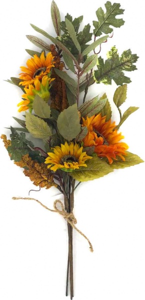 Гілка осінняя із шишками і гарбузами A3-51663 55 см