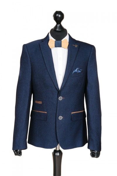 Пиджак школьный West-Fashion р.146 синий А118 