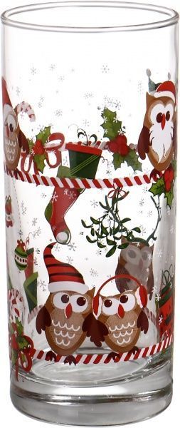 Набор стаканов Новогодние Совы 260 мл 6 шт. 91206/D348 Uniglass