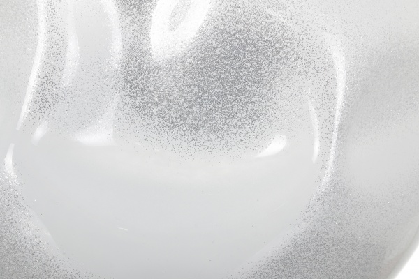 Ваза Antonio Tammaro Crash 33 см Серебряно-белая 