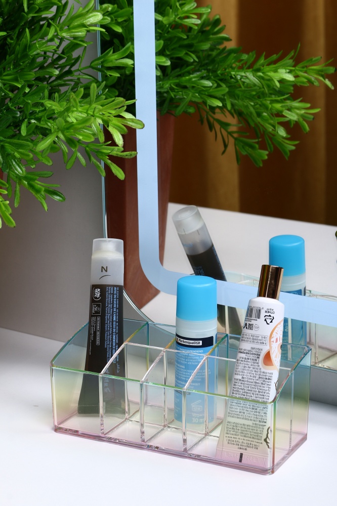 Органайзер для косметики 7 секций Rainbow 17.84x7.61x7 см разноцветный