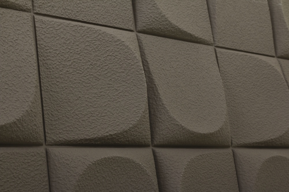 3D-панель з ПВХ Квадрати 60x120x2,5 cм коричневий E003-4