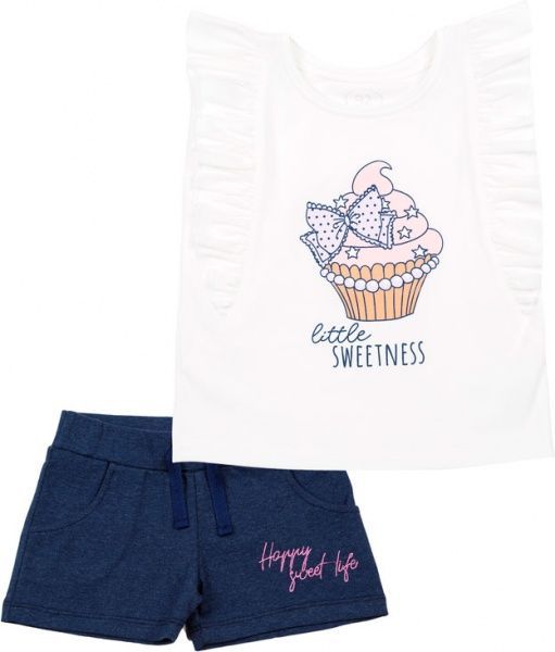 Комплект дитячого одягу Фламінго р.92 молочний із синім 907-416 