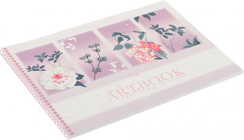 Альбом для рисования А4 36 листов на спирали в ассортименте Поділля