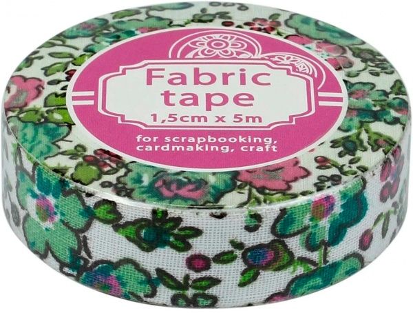 Самоклейка текстильна стрічка ЗЕЛЕНА ДОЛИНА 1.5см*5м 