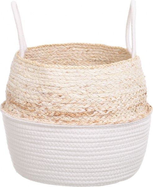 Корзинка плетеная средний 34х29 см белый