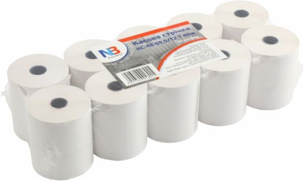 Лента кассовая Nota Bene 48-59,5/12 Термо 40 м (10 штук/упаковка) 