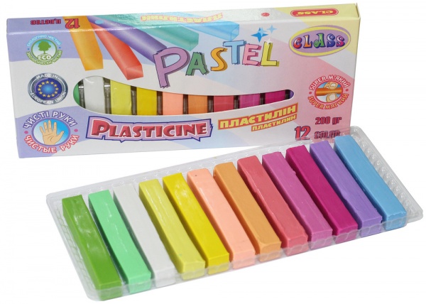 Пластилин ECO PASTEL Чистые руки 200 г 7653C CLASS