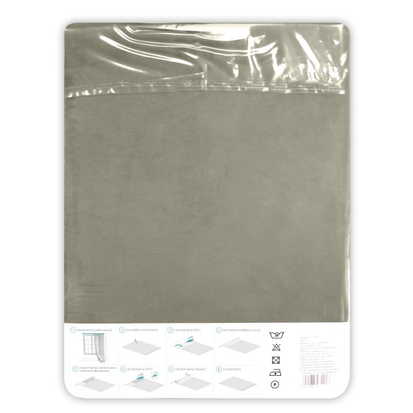 Штора VELOUR 150х275 песок Decora textile