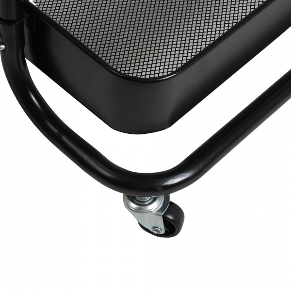 Візок Домовий 3 рівні 450x365x860мм чорний/чорний(18184) 