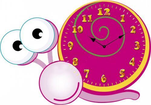 Годинник настінний Равлик дитячий МДФ 32,5x4,5x23 см 05-214