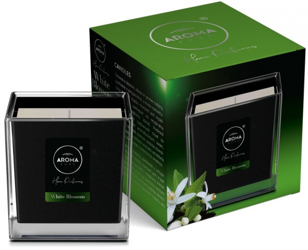 Свеча ароматическая Aroma Home Белые цветы 