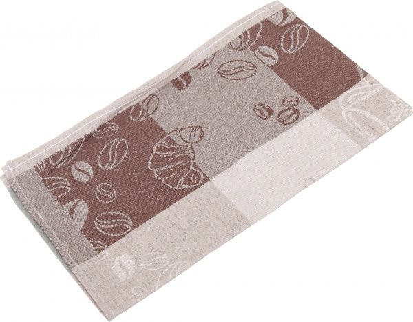 Рушник Кава-пауза 3 46x70 см Білоруський льон зелений 