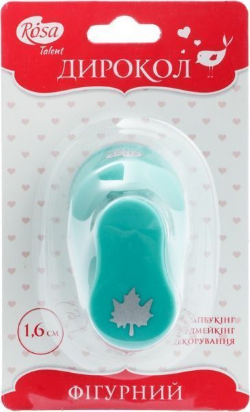 Фигурный дырокол Листок 1 1,6 см  Rosa Talent