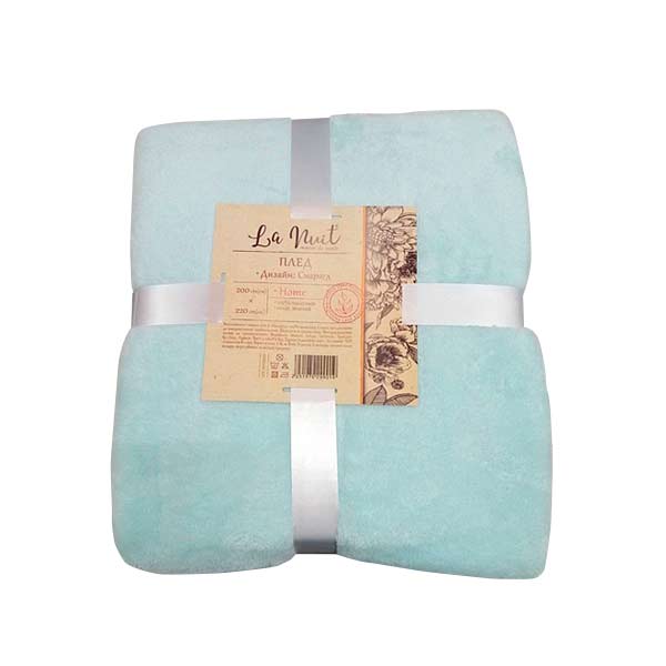 Плед Basic Изумруд 200x220 см зеленый La Nuit 