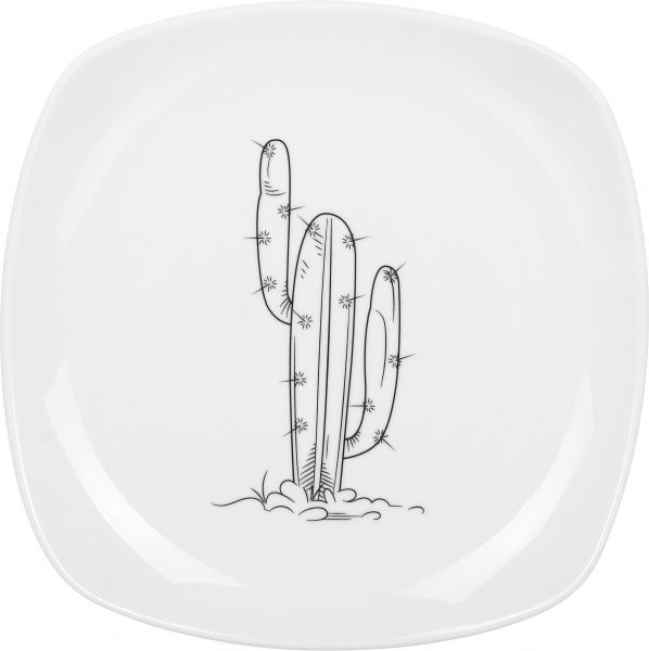Тарілка підставна Кактус White 24 см Farn