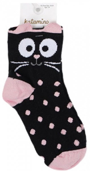 Шкарпетки для дівчаток KATAMINO K21016 р.3-4 чорний 
