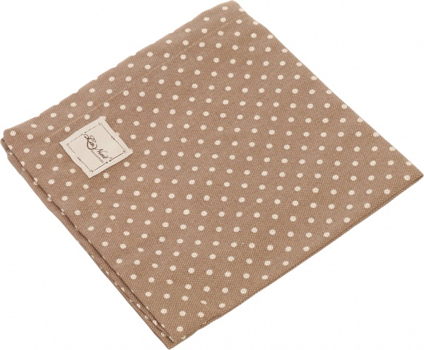 Салфетка La Nuit Lucy горошек 40x40 см бежевый 