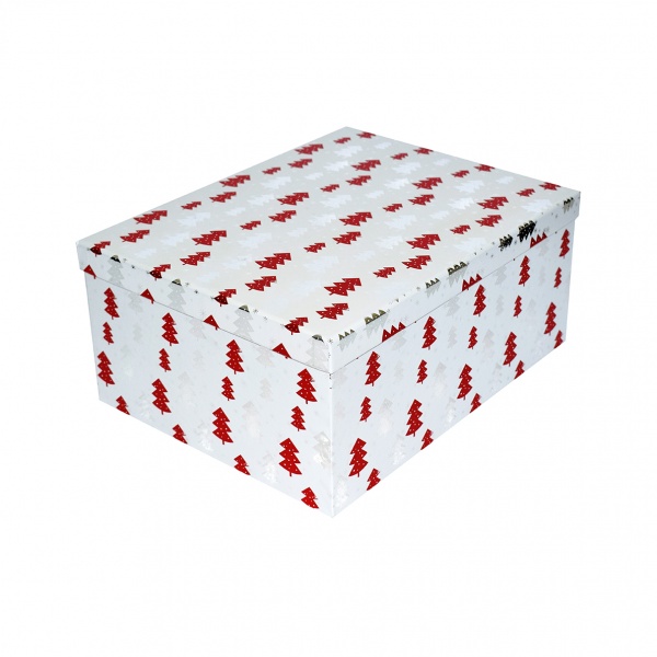 Коробка подарункова прямокутна ялинки 25 смх18 смх10.5 см 1110163904