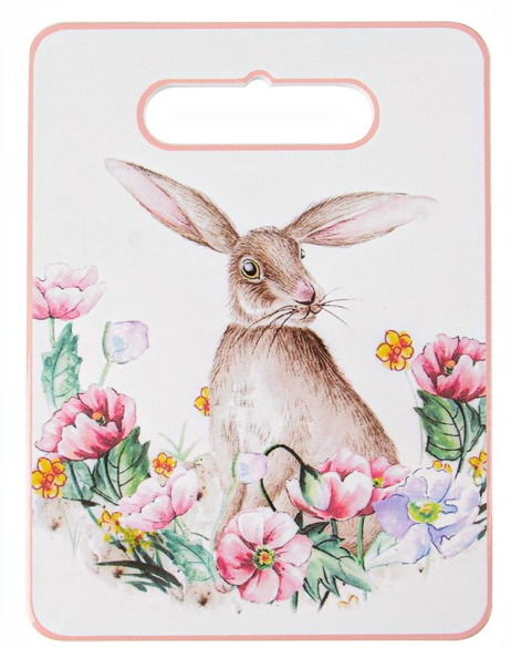 Дошка сервірувальна Кролик 20 см рожевий Lefard 