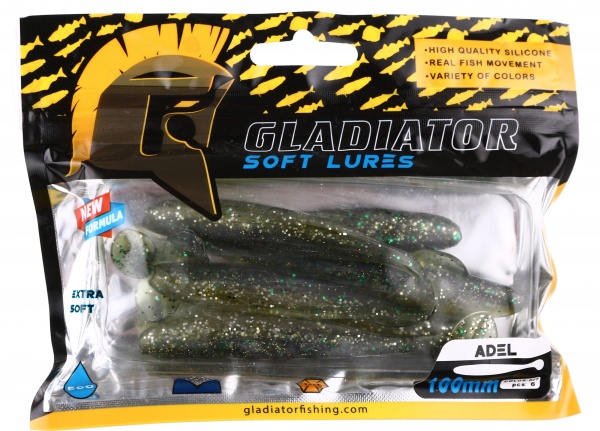 Силикон Gladiator 1034 100 мм 6 шт. ADEL - 4 #7