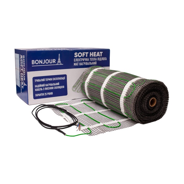 Нагрівальний мат Bonjour Soft Heat EcoPRO-2250-15.0/150 W/m2 з терморегулятором RTP