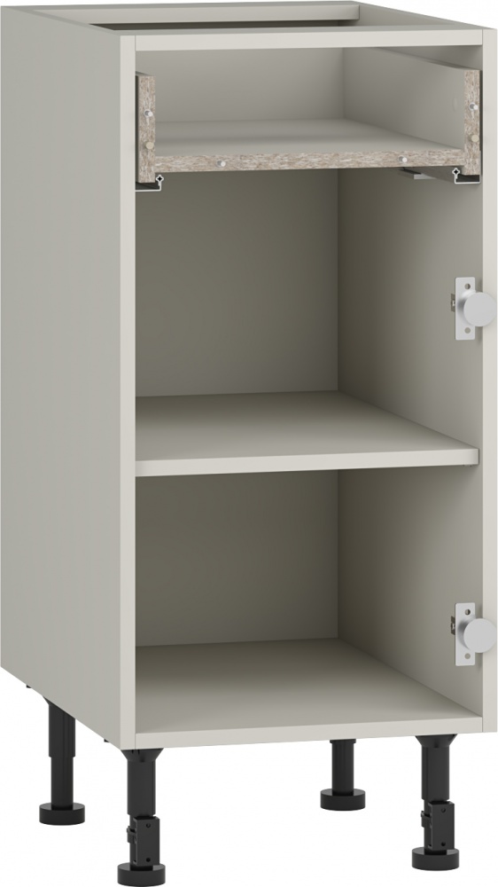 Тумба нижняя Грейд частичного открытия Q-25 Оптимум 1ящ+1фас 400x870x522 мм фунго