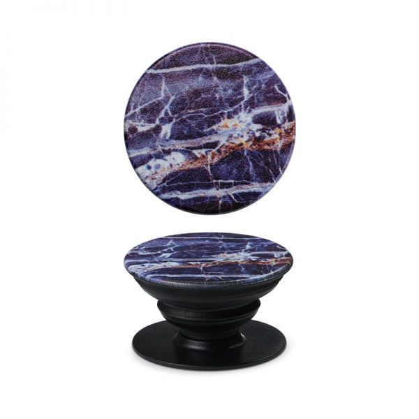 Тримач для телефона Pop 007 мармур Luxe Cube чорний