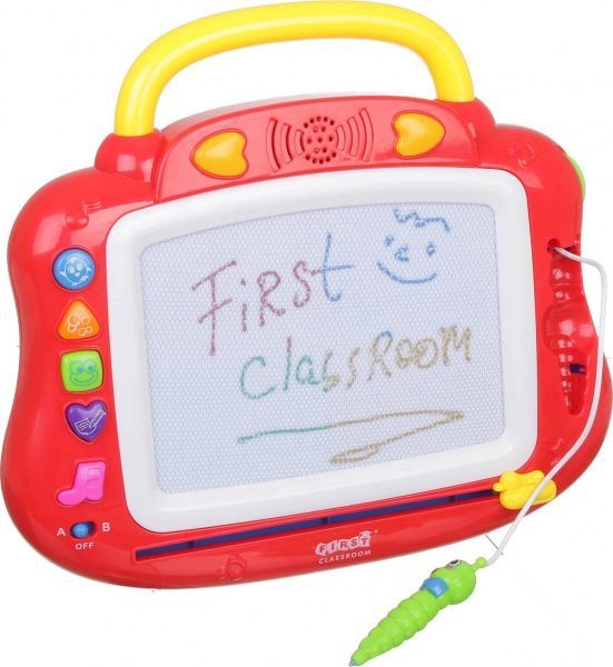 Доска магнитная First Classroom Funny музыкальная красная HM1802A/rd