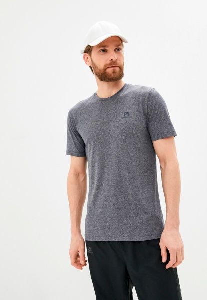 Футболка Salomon AGILE TRAINING TEE M LC1508200 р.S блакитний