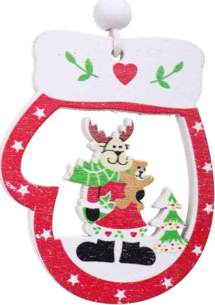 Декоративная подвеска Новогодняя 6 см в ассортименте 6014-47