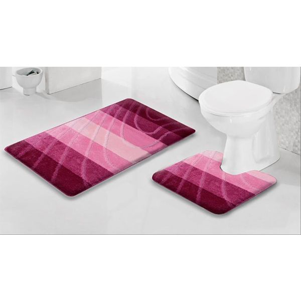 Набор ковриков Vonaldi Colorline Bari Grape фуксия