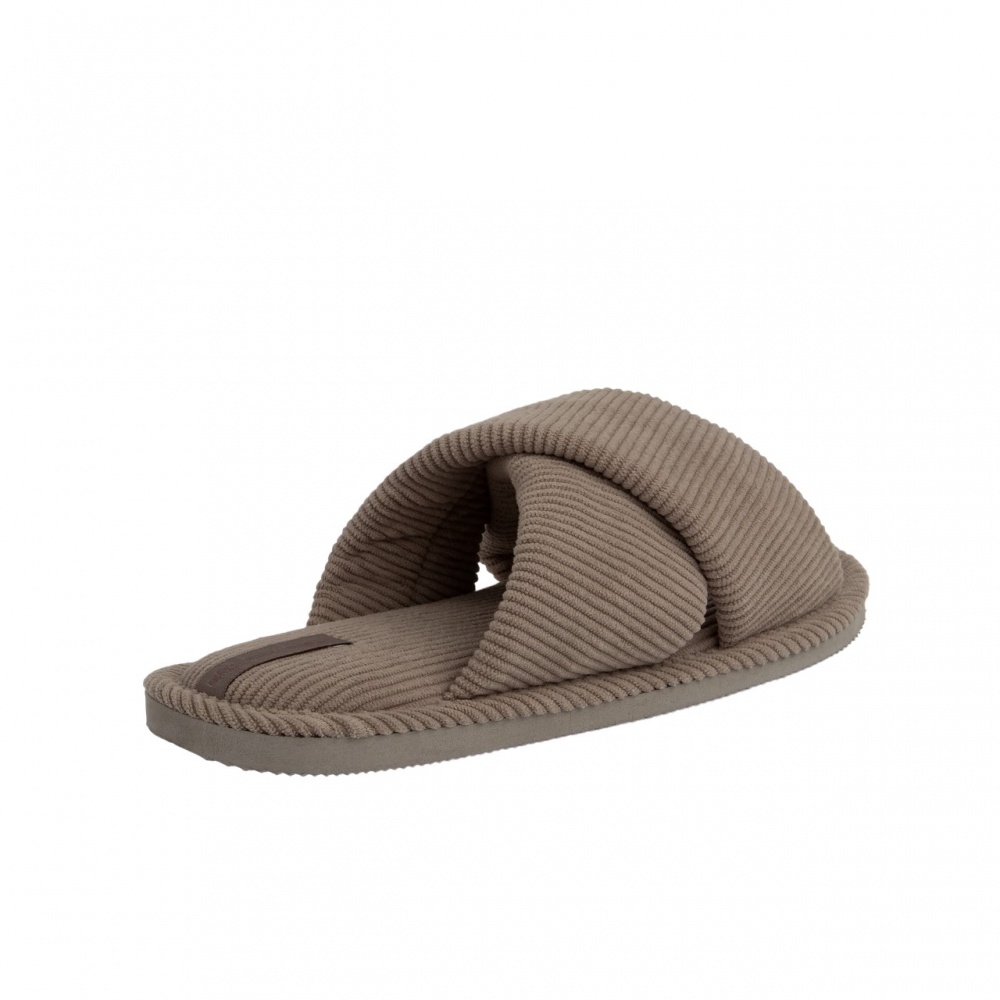 Тапки домашние Twins HS-VL вельвет Х 12474 р.38/39 мокко