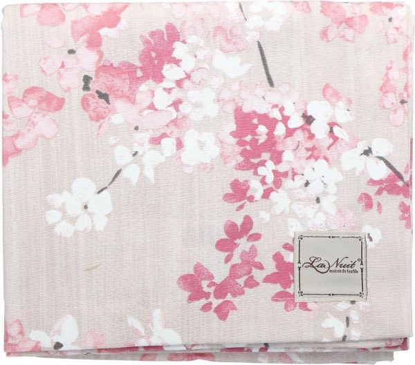 Скатерть Сакура цветок 40x140 см розовый La Nuit 