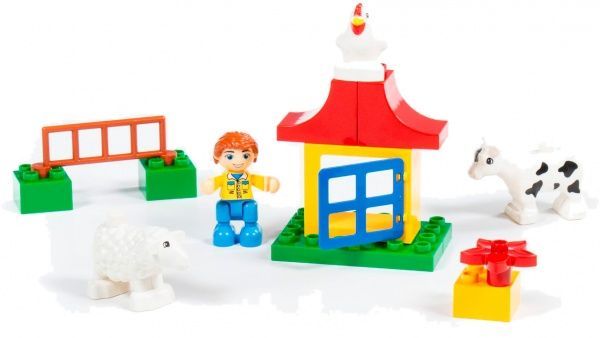 Конструктор строительный Полесье Макси - Мини-Ферма 77660