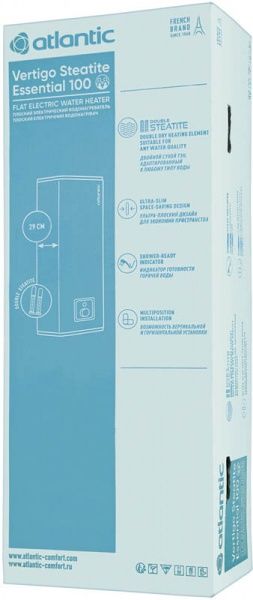 Бойлер Atlantic Vertigo Steatite Essential 100 MP-080 2F 220E-S (1500W) 80 л