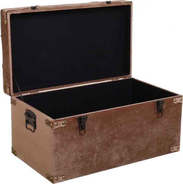 Скриня-пуф Art&Crafts Велюр 64х35х33 см горіховий 