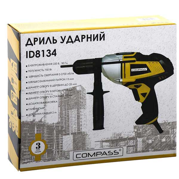 Дрель ударная Compass ID8134