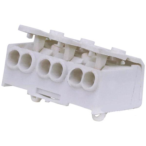 Клемма питания быстрого монтажа с заземлением EMT 3 выхода 0,5-2,5 мм 1 шт. серый 