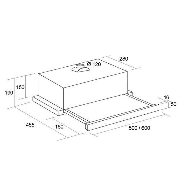 Вытяжка Pyramida TL 60 2M BL