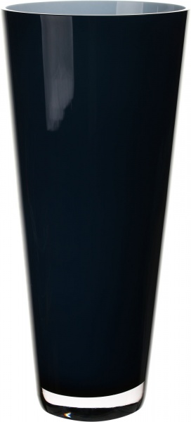 Ваза скляна синя Маестр d17 d38 см Wrzesniak Glassworks