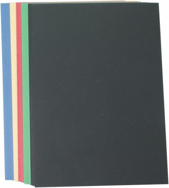 Обложка для брошюрования D&A А4 Leather Grain ассорти 100 шт. 