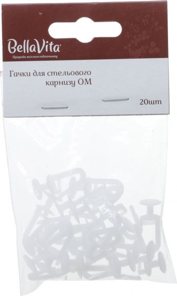 Гачки Bella Vita ОМ 20 шт білий 