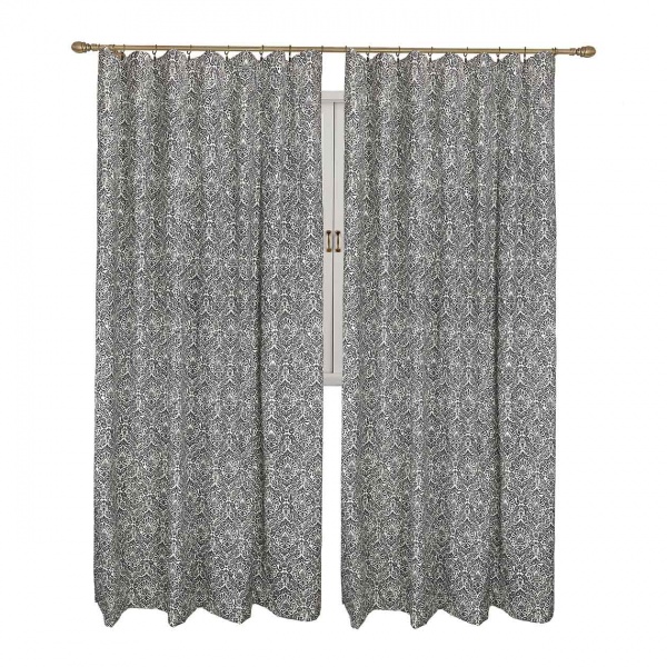 Комплект штор PERLA Вензель графит La Nuit