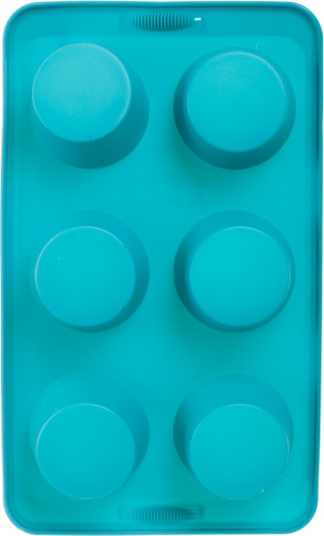 Форма для кексов Magic Ring Волнистая 30х19х4,1 см 6 шт бирюза Flamberg Smart Kitchen