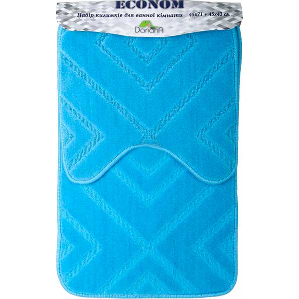 Набір килимків Dariana Econom JD 668 блакитний