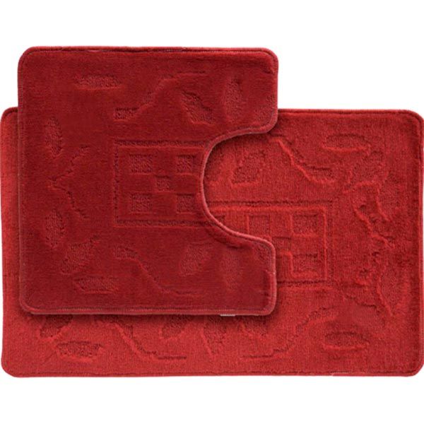 Набор ковриков Dariana Little 45x71 + 45x43 Орнамент красный